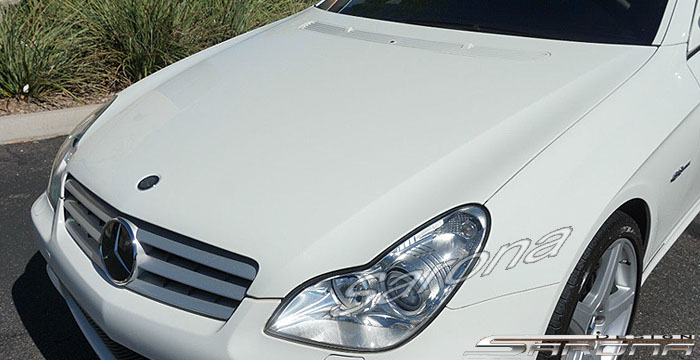 Custom Mercedes CLS  Sedan Hood (2005 - 2011) - $890.00 (Part #MB-022-HD)
